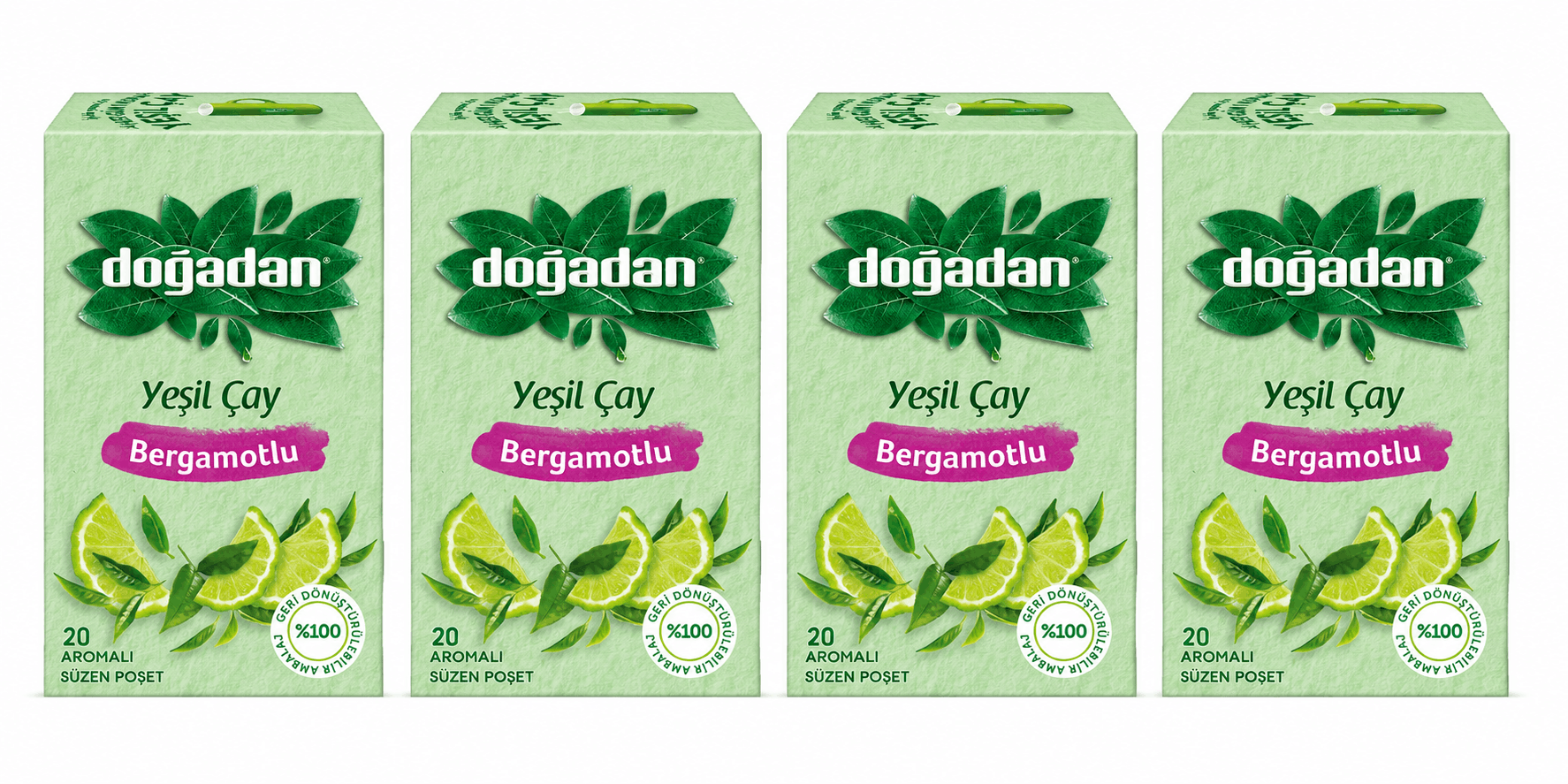 4-Pack Green Tea with Bergamot